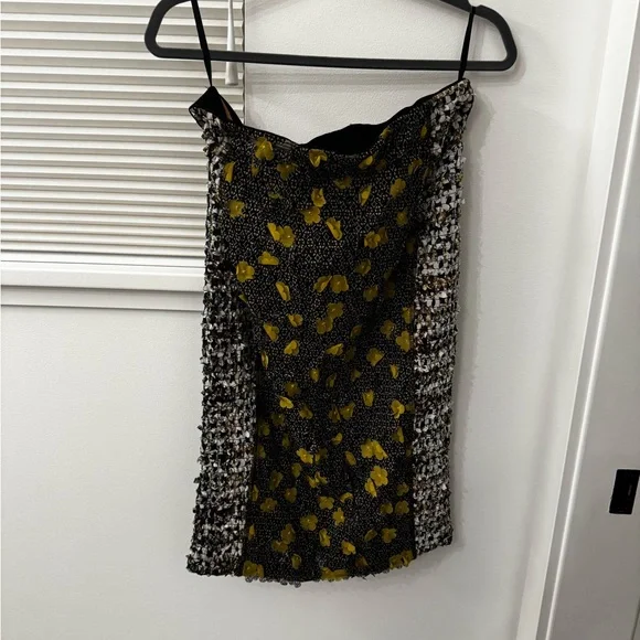 Byron Lars 3D Laser Cut Floral Pencil Skirt - Picture 5 of 8